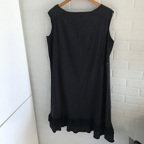 Claire France Y2K Mini dress Navy Striped Sleeveless Artsy Art wear Sz 14 - Picture 7 of 9